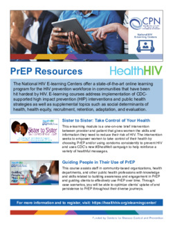 PrEP eLearning Resources