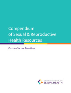 Compendium of Sexual and Reproductive Health Resources