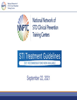 PowerPoint:STI Treatment Guidelines Update 2021