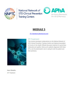 Module 5 : Pharmacist STI Treatment