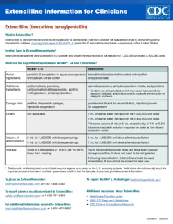 Extencilline Information for Clinicians